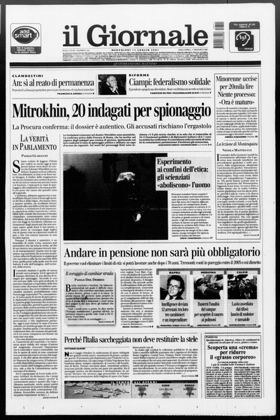 Il giornale : quotidiano del mattino